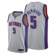 Camiseta Detroit Pistons Luke Kennard NO 5 Statement Gris