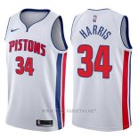Camiseta Detroit Pistons Tobias Harris NO 34 Association 2017-18 Blanco