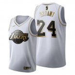 Camiseta Golden Edition Los Angeles Lakers Kobe Bryant NO 24 2019-20 Blanco