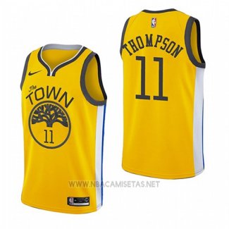 Camiseta Golden State Warriors Klay Thompson NO 11 Earned 2018-19 Amarillo