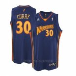 Camiseta Golden State Warriors Stephen Curry NO 30 Retro Azul