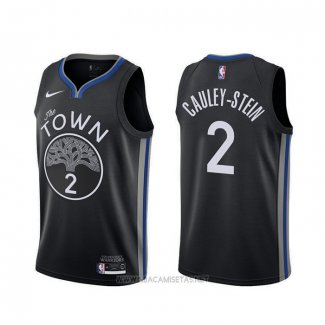 Camiseta Golden State Warriors Willie Cauley-Stein NO 2 Ciudad 2019-20 Negro