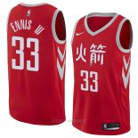 Camiseta Houston Rockets James Ennis III NO 33 Ciudad 2018 Rojo