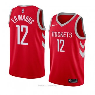 Camiseta Houston Rockets Vincent Edwards NO 12 Icon 2018 Rojo