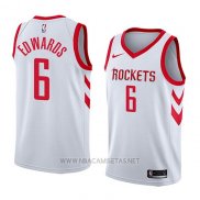 Camiseta Houston Rockets Vincent Edwards NO 6 Association 2018 Blanco