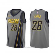 Camiseta Indiana Pacers Jeremy Lamb NO 26 Ciudad 2019-20 Gris