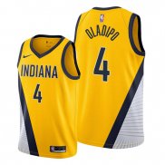 Camiseta Indiana Pacers Victor Oladipo NO 4 Statement Edition Amarillo