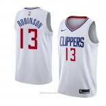 Camiseta Los Angeles Clippers Jerome Robinson NO 13 Association 2018 Blanco