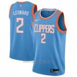 Camiseta Los Angeles Clippers Kawhi Leonard NO 2 Ciudad 2019 Azul