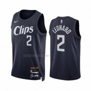 Camiseta Los Angeles Clippers Kawhi Leonard NO 2 Ciudad 2023-24 Azul