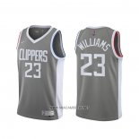 Camiseta Los Angeles Clippers Lou Williams NO 23 Earned 2020-21 Gris