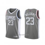 Camiseta Los Angeles Clippers Lou Williams NO 23 Earned 2020-21 Gris