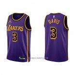 Camiseta Los Angeles Lakers Anthony Davis NO 3 Statement 2022-23 Violeta