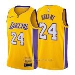 Camiseta Los Angeles Lakers Kobe Bryant NO 24 Retirement 2017-2018 Oro