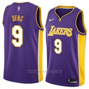 Camiseta Los Angeles Lakers Luol Deng NO 9 Statement 2018 Violeta