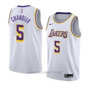 Camiseta Los Angeles Lakers Tyson Chandler NO 5 Association 2018 Blanco