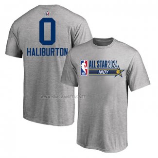 Camiseta Manga Corta All Star 2024 Tyrese Haliburton Gris