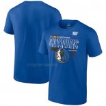 Camiseta Manga Corta Dallas Mavericks 2024 Southwest Division Champions Azul