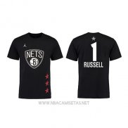 Camiseta Manga Corta Dangelo Russell All Star 2019 Brooklyn Nets Negro