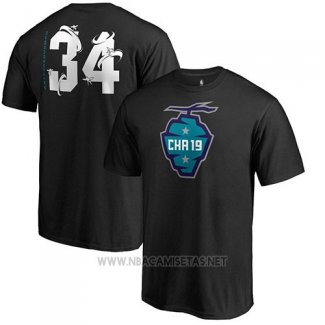 Camiseta Manga Corta Giannis Antetokounmpo All Star 2019 Milwaukee Bucks Negro2