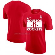 Camiseta Manga Corta Houston Rockets Rojo