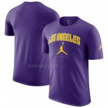 Camiseta Manga Corta Los Angeles Lakers Essential Ciudad Violeta