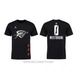 Camiseta Manga Corta Russell Westbrook All Star 2019 Oklahoma City Thunder Negro
