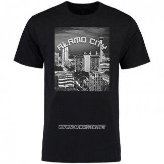 Camiseta Manga Corta San Antonio Spurs Ciudad Negro