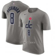 Camiseta Manga Corta Washington Wizards Rui Hachimura Gris