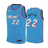 Camiseta Miami Heat Jimmy Butler NO 22 Earned 2019 Azul
