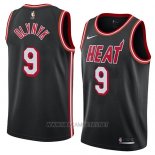 Camiseta Miami Heat Kelly Olynyk NO 9 Classic 2018 Negro