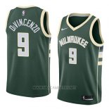 Camiseta Milwaukee Bucks Donte Divincenzo NO 9 Icon 2018 Verde