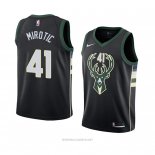 Camiseta Milwaukee Bucks Nikola Mirotic NO 41 Statement 2018 Negro