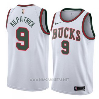 Camiseta Milwaukee Bucks Sean Kilpatrick NO 9 Classic 2018 Blanco