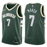 Camiseta Milwaukee Bucks Thon Maker NO 7 Swingman Icon 2017-18 Verde