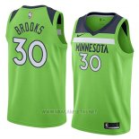 Camiseta Minnesota Timberwolves Aaron Brooks NO 30 Statement 2018 Verde