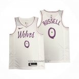 Camiseta Minnesota Timberwolves Derrick Rose NO 0 Earned Blanco