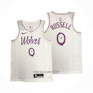 Camiseta Minnesota Timberwolves Derrick Rose NO 0 Earned Blanco