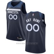 Camiseta Minnesota Timberwolves Nike Personalizada 17-18 Azul