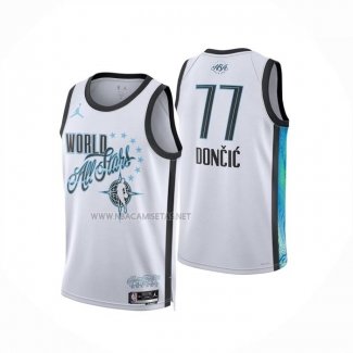 Camiseta NBA All Star 2026 Luka Doncic NO 77 Blanco