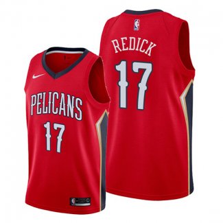 Camiseta New Orleans Pelicans J.j. Redick NO 17 Statement Rojo