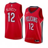 Camiseta New Orleans Pelicans Trevon Bluiett NO 12 Statement 2018 Rojo