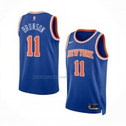 Camiseta New York Knicks Jalen Brunson NO 11 Icon 2022-23 Azul