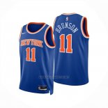 Camiseta New York Knicks Jalen Brunson NO 11 Icon 2024-25 Azul