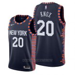 Camiseta New York Knicks Kevin Knox NO 20 Ciudad 2019 Azul