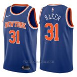 Camiseta New York Knicks Ron Baker NO 31 Icon 2017-18 Azul