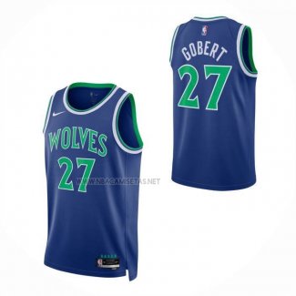 Camiseta Nino Minnesota Timberwolves Rudy Gobert NO 27 Icon 2026-27 Azul