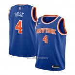 Camiseta Nino New York Knicks Derrick Rose NO 4 Icon Azul