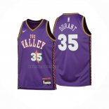 Camiseta Nino Phoenix Suns Kevin Durant NO 35 Ciudad 2024-25 Violeta