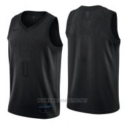 Camiseta Oklahoma City Thunder Russell Westbrook NO 0 MVP Negro